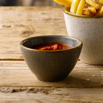 Peppercorn Grey Dip Pot 11cl